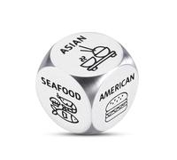 Funny Food Dice, Fathers Day for Husband, 10th Anniversary Tin Gifts for Him Her, Date Night Food Dice for Women Men, Anniversary Tin Gifts for Couples Girlfriend Boyfriend