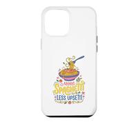 Funny Food Italy Italian More Spaghetti Less Upsetti Case for iPhone 12 Pro Max