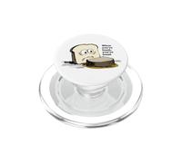 Funny Food Pun Bread and Toast Dad Joke Humor PopSockets PopGrip for MagSafe