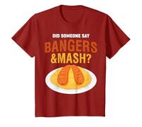 Funny Foodie Bangers And Mash T-Shirt