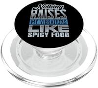 Funny Foodie Raise Vibrations with Spicy Food PopSockets PopGrip for MagSafe