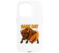 Funny Football Bison Game Day Vintage Shirt Case for iPhone 15 Pro
