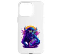 Funny Football Bison Game Day Vintage Shirt Case for iPhone 15 Pro Max