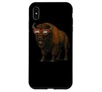 Funny Football Bison Game Day Vintage Shirt Case for iPhone XS Max