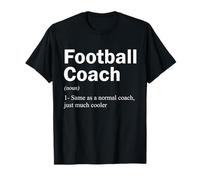Funny Football Coach Definition Football Trainer Team Leader T-Shirt