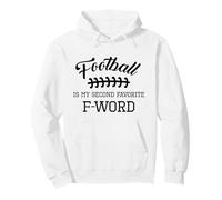 Funny Football Is My Second Favorite Word Men Husband Season Pullover Hoodie