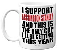Funny Football Mug Gift for Accrington Fans - Footy Only Cup - Joke Xmas Birthday Mugs Present Gifts for Son Dad Brother Uncle Colleague Friend Cousin, 11oz Ceramic Dishwasher Safe Coffee Tea Cup