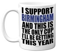 Funny Football Mug Gift for Birmingham Fans - Footy Only Cup - Joke Xmas Birthday Mugs Present Gifts for Son Dad Brother Uncle Colleague Friend Cousin, 11oz Ceramic Dishwasher Safe Coffee Tea Cup