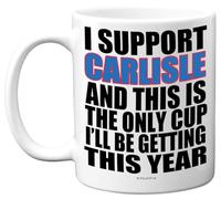 Funny Football Mug Gift for Carlisle Fans - Footy Only Cup - Joke Xmas Birthday Mugs Present Gifts for Son Dad Brother Uncle Colleague Friend Cousin, 11oz Ceramic Dishwasher Safe Coffee Tea Cup