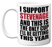 Funny Football Mug Gift for Stevenage Fans - Footy Only Cup - Joke Xmas Birthday Mugs Present Gifts for Son Dad Brother Uncle Colleague Friend Cousin, 11oz Ceramic Dishwasher Safe Coffee Tea Cup