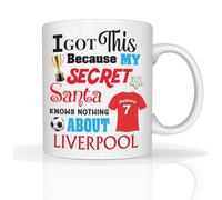 Funny Football Mug Liverpool FC Fans Gifts for Men I Got This Secret Santa Christmas Gifts, Custom 11oz Ceramic Coffee Cup for Colleagues & Friends