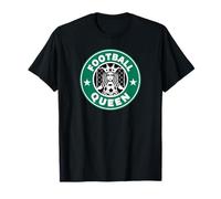 Funny Football Queen Logo for UK Matchday Mums and Ladies T-Shirt