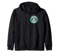 Funny Football Queen Logo for UK Matchday Mums and Ladies Zip Hoodie