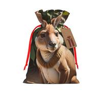 Funny for Kangaroo Zoo Gift Bag with Handles and tag, Perfect for Christmas, Birthday, Wedding or Daily Gift - (S)
