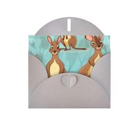 Funny for Kangaroo Zoo Greeting Cards Blank Note Cards with Envelopes Happy Birthday Card Thank You Card Wedding Party Invitation Cards for All Occasions 4x6 Inch