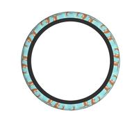 Funny For Kangaroo Zoo Print Car Steering Wheel Cover, Steering Wheel Protector Universal 15 Inch For Men Women