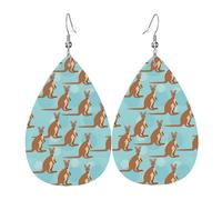 Funny For Kangaroo Zoo Print Drop Earrings, Costume Accessories Dangle Earrings For Women Holiday Present