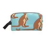 Funny for Kangaroo Zoo Print Portable Large - Capacity Travel Toiletry Organizer Bag, fit for Travel and Daily Use