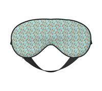 Funny for Kangaroo Zoo Print Soft Eye Mask Beneficial Block Light Nap Night Use Travel Camping Meditation Yoga