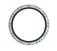 Funny For Kangaroo Zoo Print Universal Anti-Slip Steering Wheel Cover, Breathable Neoprene Protector For Car & Suv