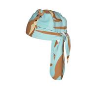 Funny for Kangaroo Zoo Printed Cycling Bandana Cap, Quick Dry Breathable Helmet Liner Do Rag for Men Women Outdoor