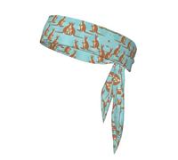 Funny For Kangaroo Zoo Printing Sports Headband Tie,Durable Sports Bandage Headscarf, Ideal For Volleyball & Workouts