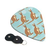 Funny For Kangaroo Zoo Set Of 6 Guitar Plectrums For Acoustic Guitar, Electric Guitar, Bass, Ukulele - Thin, Medium And Thick.