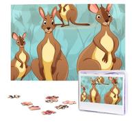 Funny For Kangaroo Zoo Wooden Puzzles 1000 Pieces Personalized Jigsaw Puzzle For Adults Interesting Custom Photo Puzzles Gift For Holiday Birthday Wedding Anniversay
