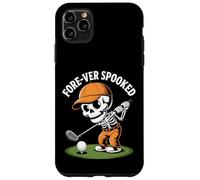 Funny Fore-ver Spooked Skeleton Golfer Halloween Case for iPhone 11 Pro Max