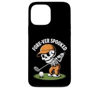 Funny Fore-ver Spooked Skeleton Golfer Halloween Case for iPhone 13 Pro Max