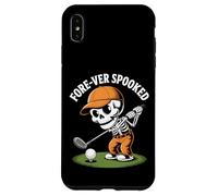 Funny Fore-ver Spooked Skeleton Golfer Halloween Case for iPhone XS Max