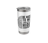 Funny Forensic Science Investigator, Forensic Scientist Work Stainless Steel Insulated Tumbler