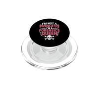 Funny Forensics Queen Saying Not A Princess PopSockets PopGrip for MagSafe