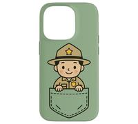 Funny Forest Explorer Pocket Pal Cute Ranger Nature Park Case for iPhone 14 Pro