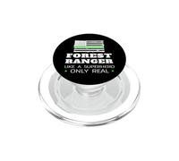 Funny Forest Ranger Like A Superhero Only Real Park Warden PopSockets PopGrip for MagSafe
