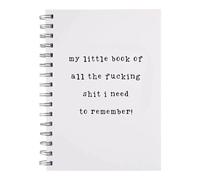 Funny Forgetful Notebook - Funny Journal Planner Notebook A5 Size 100 Leaves - Prank Gag Gifts for Christmas - Offensive Novelty Exchange Gifts for Adults Forgetful Coworkers Family Friends (Style-b)