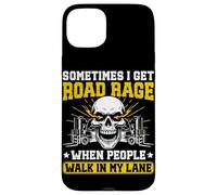 Funny Forklift driver Road rage Grumpy Old Forklift Operator Case for iPhone 15 Plus