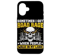 Funny Forklift driver Road rage Grumpy Old Forklift Operator Case for iPhone 16