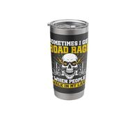 Funny Forklift Driver Road Rage Grumpy Old Forklift Operator Stainless Steel Insulated Tumbler