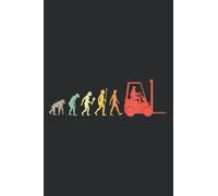 Funny Forklift Operator Evolution Gift Vintage Forklift: Papercode Lined Journal Notebook - 6 x 9 Inch, 110 Page Notebooks for Work, Writing, Note ... Cover College Ruled Journal for Men and Women