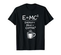 Funny Formula E=MC Squared Science Coffee Lover Classic T-Shirt