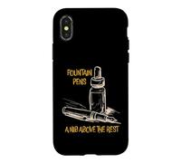 Funny Fountain Pen Pun A Nib Above the Rest Case for iPhone X/XS
