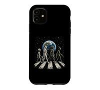Funny Four Alien Species UFO Disclosure Cosmic Space Walk Case for iPhone 11