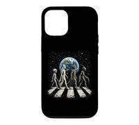 Funny Four Alien Species UFO Disclosure Cosmic Space Walk Case for iPhone 12/12 Pro