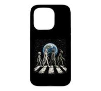 Funny Four Alien Species UFO Disclosure Cosmic Space Walk Case for iPhone 15 Pro