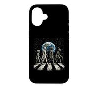 Funny Four Alien Species UFO Disclosure Cosmic Space Walk Case for iPhone 16