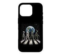 Funny Four Alien Species UFO Disclosure Cosmic Space Walk Case for iPhone 16 Pro