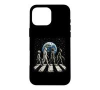 Funny Four Alien Species UFO Disclosure Cosmic Space Walk Case for iPhone 16 Pro Max