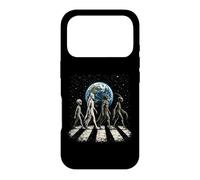 Funny Four Alien Species UFO Disclosure Cosmic Space Walk Case for iPhone 17 Pro