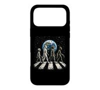 Funny Four Alien Species UFO Disclosure Cosmic Space Walk Case for iPhone 17 Pro Max